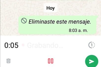 EN 500 CARACTERES Mensajes de voz con visualización única en Whatsapp