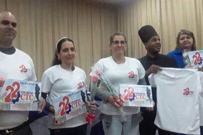 Delegados villaclareños de Comercio, Gastronomía y Servicios al 22 Congreso