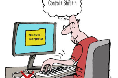 EN 500 CARACTERES Crear nueva carpeta sin mouse