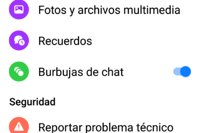 EN 500 CARACTERES Burbujas de Chat de Messenger