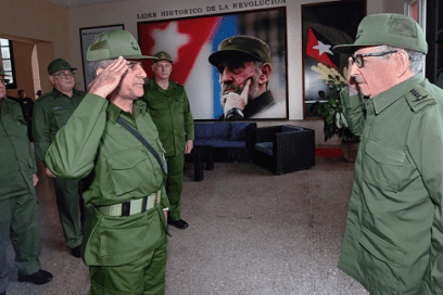Bastión 2024: Raúl y Díaz-Canel visitaron el Puesto de Mando del Ejército Occidental