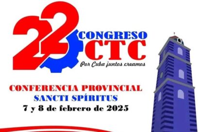 Espirituanos presentes en la Conferencia Provincial de la CTC
