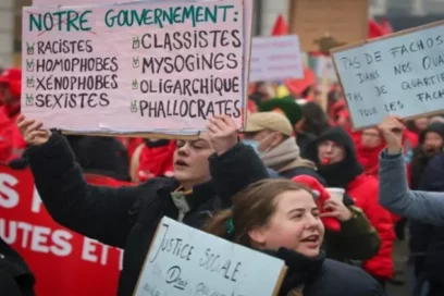 Masivas protestas en Bélgica paralizan el país