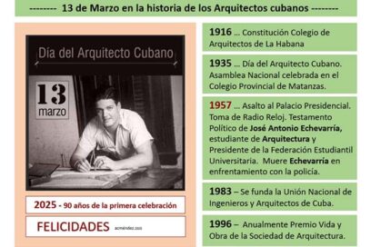 Felicitan a arquitectos cubanos en su día