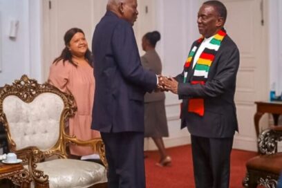 Recibió Presidente de la República de Zimbabue a Esteban Lazo