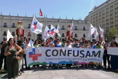 Trabajadores de la salud mantienen movilizaciones en Chile