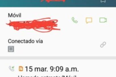 EN 500 CARACTERES: Vea foto de quien llama