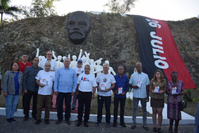 Homenaje a Lenin por el 155 aniversario de su natalicio