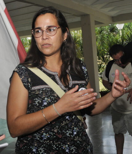 Rachell Tucker pertenece a la agrupación pacifista About Face, Veterans Against the War. Foto: José Raúl Rodríguez Robleda