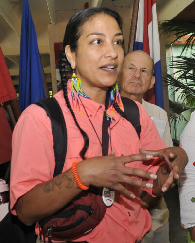 Maxine Rebeles estuvo varios años en bases militares de EE.UU. en el Medio Oriente, hoy pertenece a una agrupación de mujeres veteranas que se opone a la guerra y al machismo. Foto: José Raúl Rodríguez Robleda