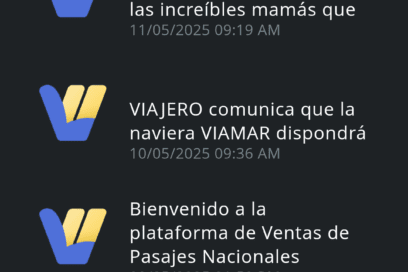 EN 500 CARACTERES Notificaciones y alertas de Viajando