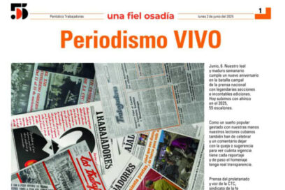 Felicita Presidente cubano al periódico Trabajadores