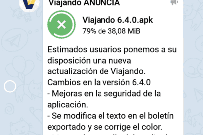 EN 500 CARACTERES Versión 6.4.0 de Viajando