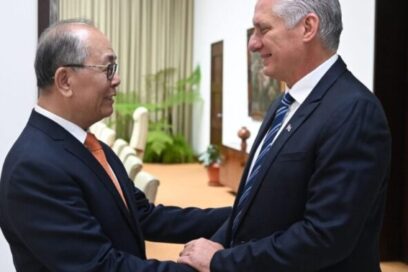 Díaz-Canel recibe a representante especial del Gobierno chino