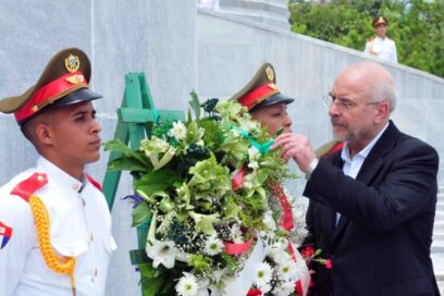 Presidente de la Asamblea Consultiva Islámica de Irán rindió homenaje a José Martí