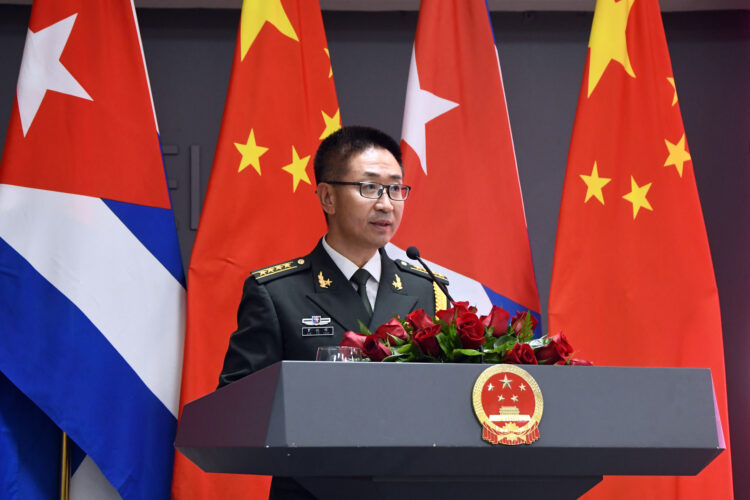 Primer Coronel Luo Tiefeng, Agregado de Defensa de la República Popular de China. Foto: Joaquín Hernández Mena