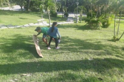 Bajando en yagua por suelo de Yucatán en Santa Clara (+video)