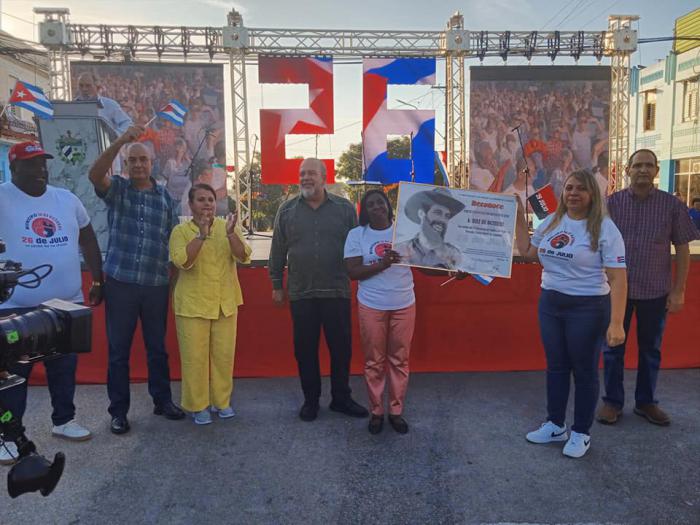 Efectuado acto provincial por el 26 de julio en Diez de Octubre ...