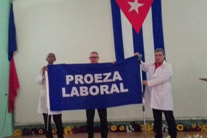Bandera de Proeza Laboral para colectivos habaneros