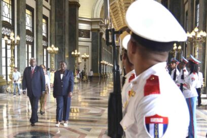 Recibe Lazo a Presidenta de Asamblea Nacional de Santo Tomé y Príncipe