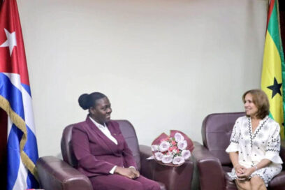 Inició visita oficial a Cuba la Presidenta de la ANRD de Santo Tomé y Príncipe