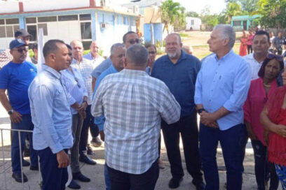 Evalúa Díaz- Canel afectaciones por las lluvias en Guantánamo