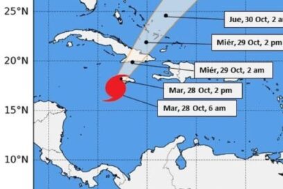 Aviso 18: Melissa se acerca al extremo oeste de Jamaica (martes 28 – 6:00 am)