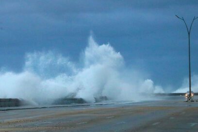 Tercer frente frío de la temporada arribó a la región occidental (Fotorreportaje)