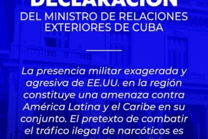 El pretexto de combatir el tráfico ilegal de narcóticos es una mentira insostenible