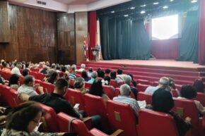 Fidel presente en Evento Científico de la Universidad del Partido