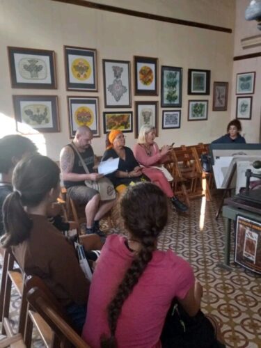 El espacio literario Escribanía Dollz abrió sus puertas como parte de la programación de Lunas de Invierno. (Foto: AHS Sancti Spíritus)