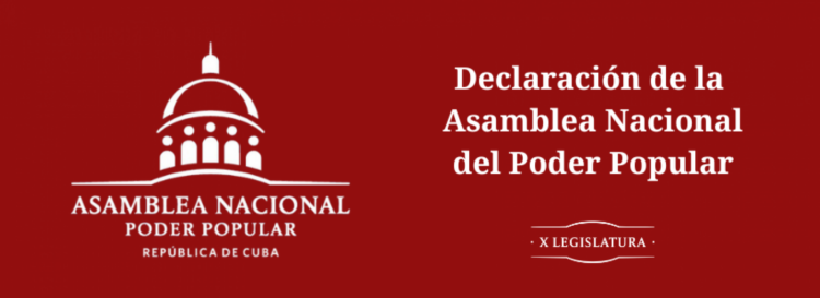 Asamblea Nacional de Cuba condena acto de "piratería y terrorismo marítimo" de EE.UU. contra Venezuela