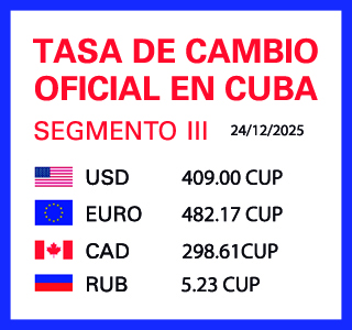 Tasa de cambio en Cuba