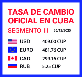 Tasa de cambio en Cuba