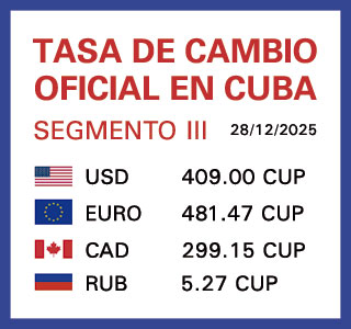 Tasa de cambio en Cuba