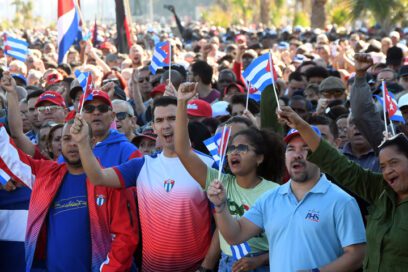 Encabezó Díaz-Canel acto en solidaridad con Venezuela (+Video)