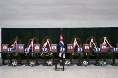 Desde la Ciudad Héroe de la República de Cuba honor y gloria a los combatientes caídos en Venezuela