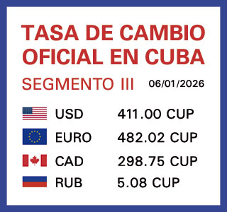 Tasa de cambio en Cuba