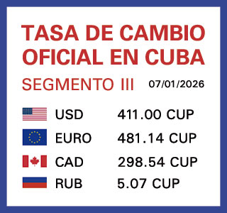 Tasa de cambio en Cuba