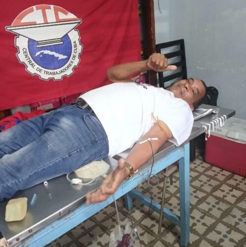 Las donaciones de sangre sobresalen entre las acciones para celebrar la fundación de la organización obrera.