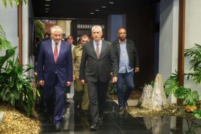 Fraternal encuentro de Díaz-Canel con ministro del Interior de Rusia