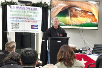 Trabajadores y activistas comunitarios de Los Ángeles protestan contra ataques de EE.UU. a Venezuela y Cuba