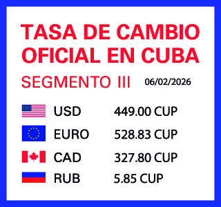 Tasa de cambio en Cuba
