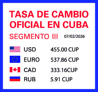 Tasa de cambio en Cuba