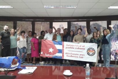 Sindicalistas griegos expresan solidaridad con trabajadores cubanos