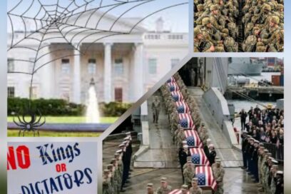 Washington atrapado en una telaraña