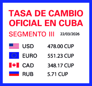 Tasa de cambio en Cuba