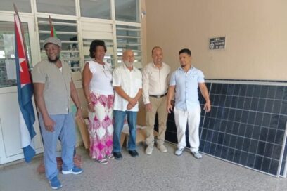 Agradecidos con Cuba donan sistema fotovoltaico a escuela de la Enseñanza Especial