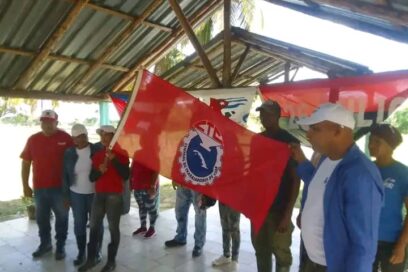 Abanderan delegados a conferencia provincial 22 Congreso de la CTC en Camagüey