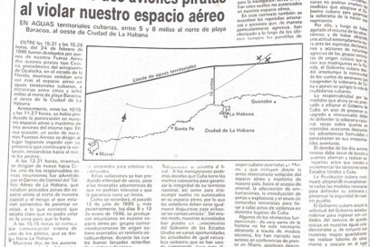 Trabajadores publicó en 1996 todo sobre el derribo de las avionetas (+pdf y fotos)